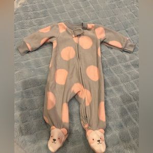 newborn fleece baby footie
